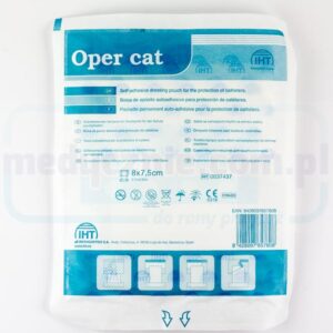 Oper Cat classic 8* 7,5cm opatrunek z kieszenią do zabezpieczania cewników (wersja włókninowa)